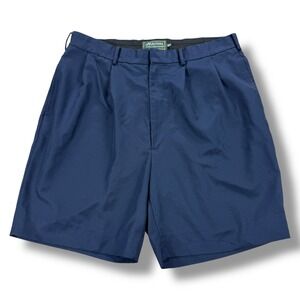 Masters Collection Golf Shorts Mens Size 36 Pleated Blue Golf Augusta